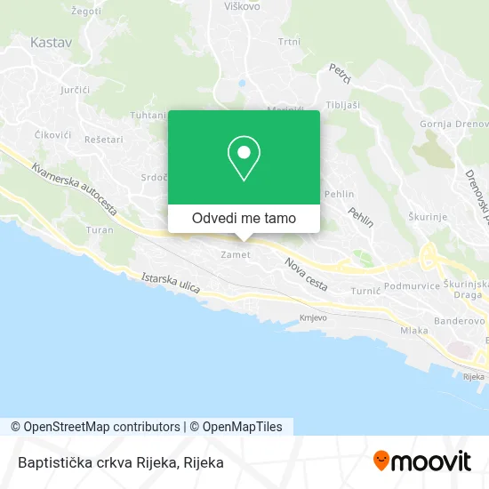 Karta Baptistička crkva Rijeka