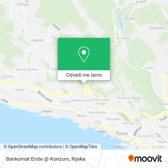 Karta Bankomat Erste @ Konzum