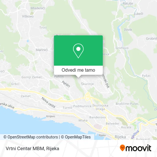 Karta Vrtni Centar MBM