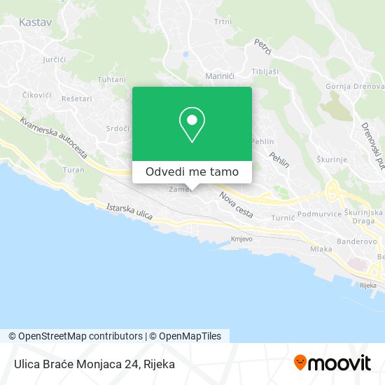 Karta Ulica Braće Monjaca 24