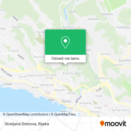 Karta Streljana Drenova