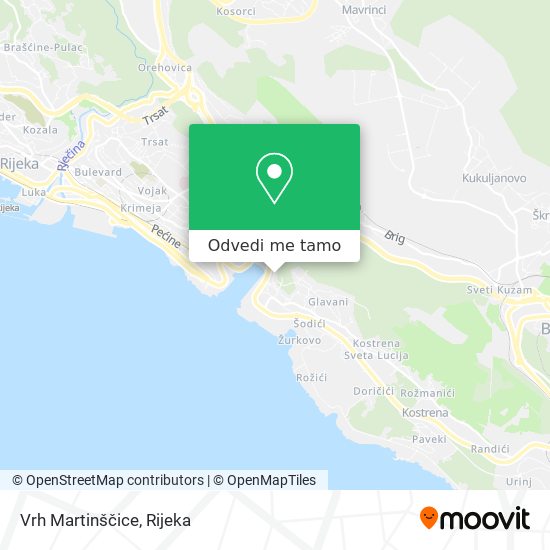 Karta Vrh Martinščice