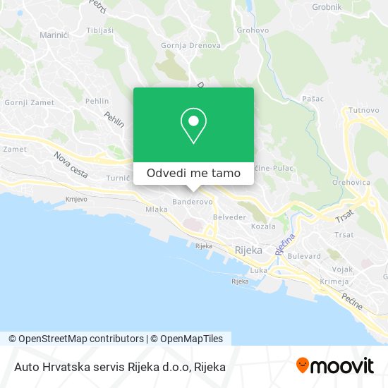 Karta Auto Hrvatska servis Rijeka d.o.o