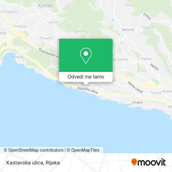 Karta Kastavska ulica