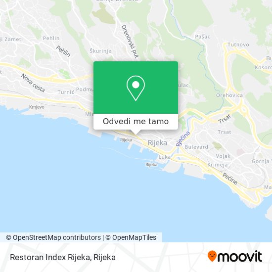 Karta Restoran Index Rijeka