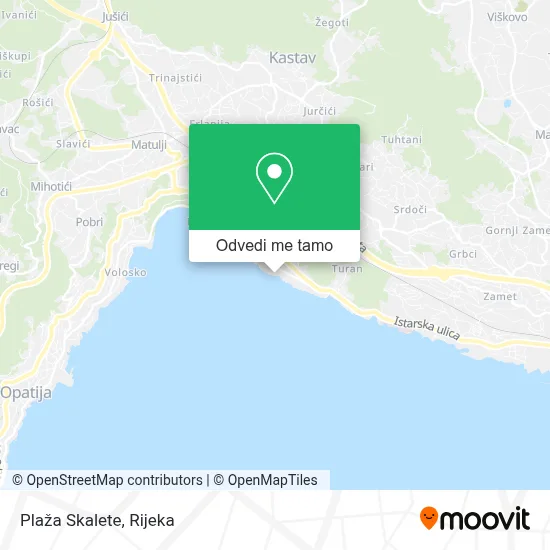 Karta Plaža Skalete