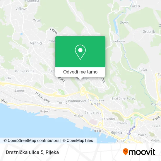 Karta Drežnička ulica 5