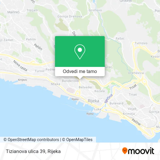 Karta Tizianova ulica 39