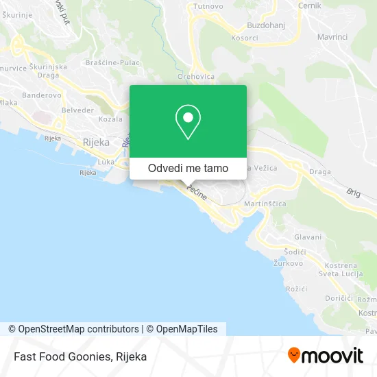 Karta Fast Food Goonies