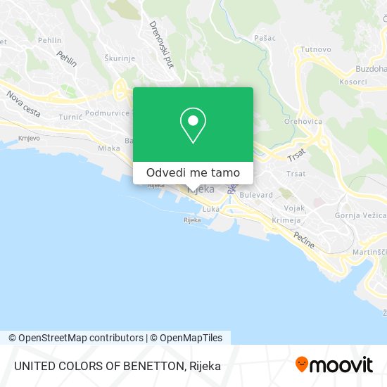 Karta UNITED COLORS OF BENETTON