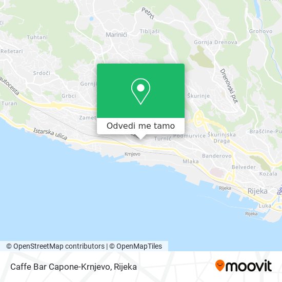 Karta Caffe Bar Capone-Krnjevo