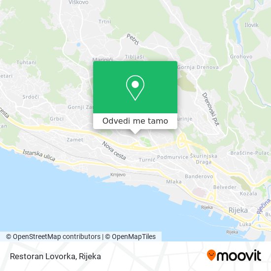 Karta Restoran Lovorka