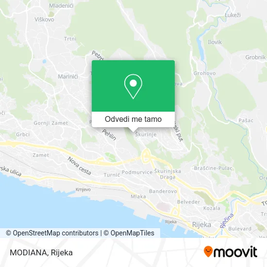 Karta MODIANA