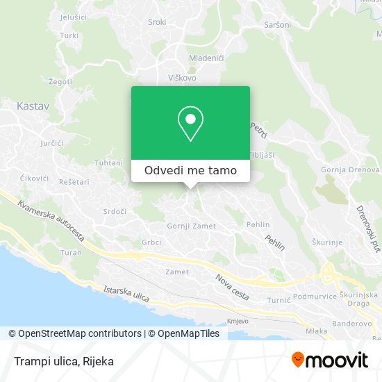 Karta Trampi ulica