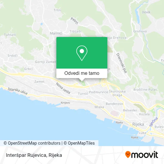 Karta Interšpar Rujevica