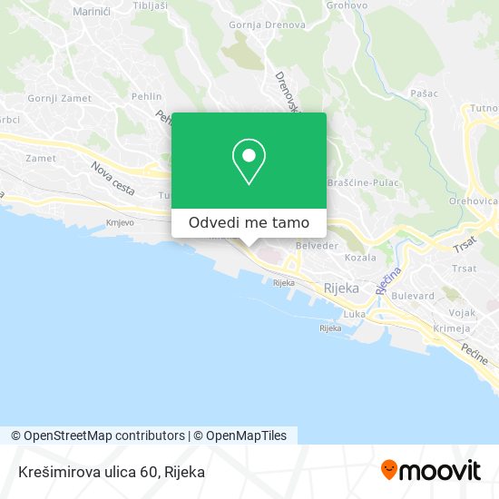 Karta Krešimirova ulica 60