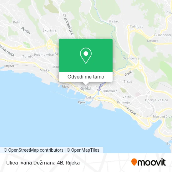 Karta Ulica Ivana Dežmana 4B
