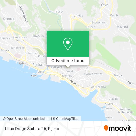 Karta Ulica Drage Šćitara 26