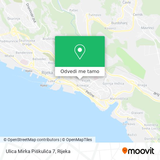 Karta Ulica Mirka Piškulića 7