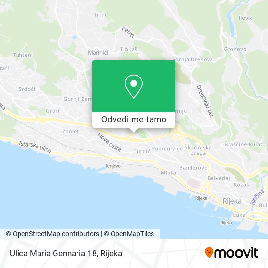 Karta Ulica Maria Gennaria 18