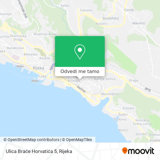 Karta Ulica Braće Horvatića 5