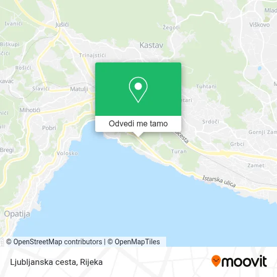 Karta Ljubljanska cesta