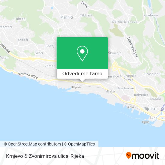 Karta Krnjevo & Zvonimirova ulica