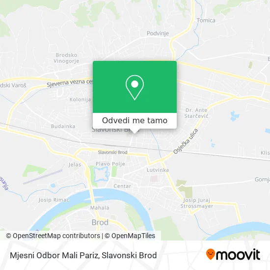 Karta Mjesni Odbor Mali Pariz