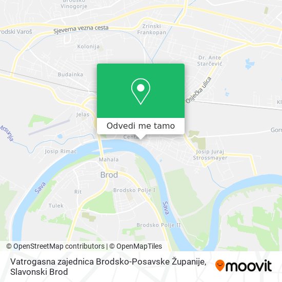 Karta Vatrogasna zajednica Brodsko-Posavske Županije