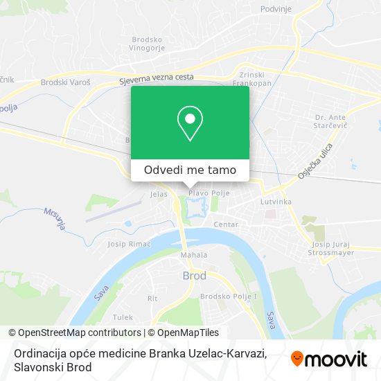 Karta Ordinacija opće medicine Branka Uzelac-Karvazi