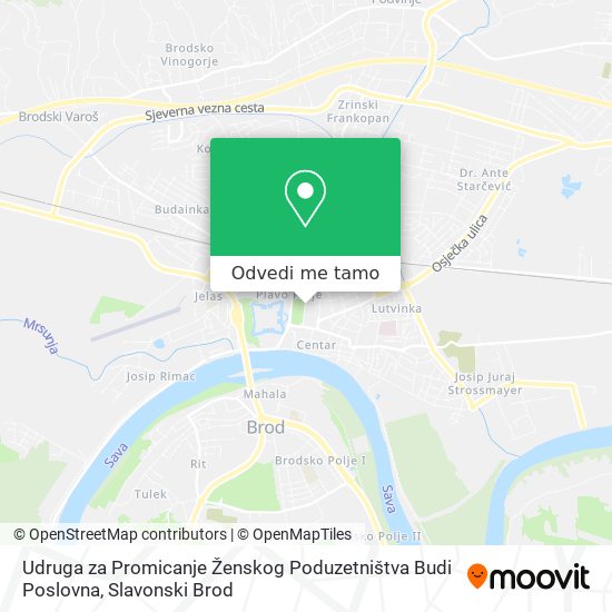 Karta Udruga za Promicanje Ženskog Poduzetništva Budi Poslovna