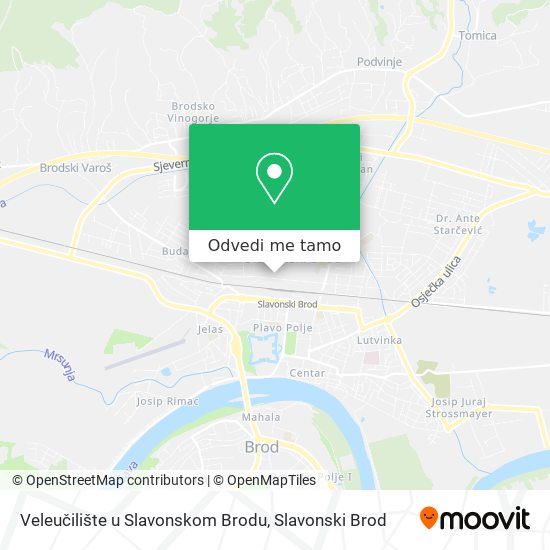 Karta Veleučilište u Slavonskom Brodu