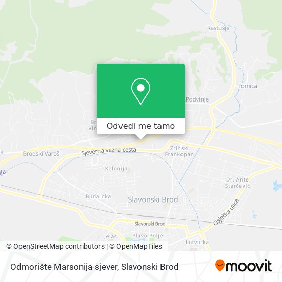 Karta Odmorište Marsonija-sjever