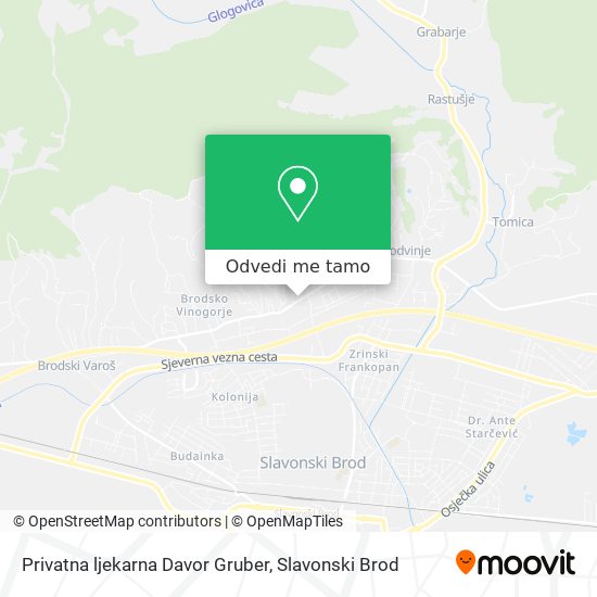 Karta Privatna ljekarna Davor Gruber