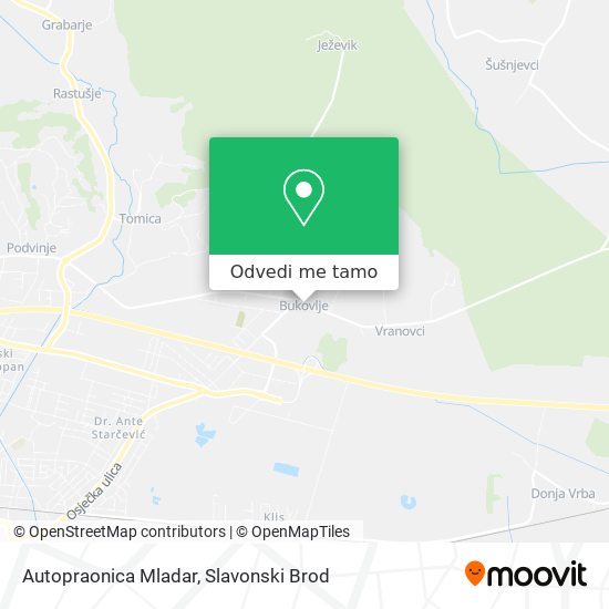 Karta Autopraonica Mladar