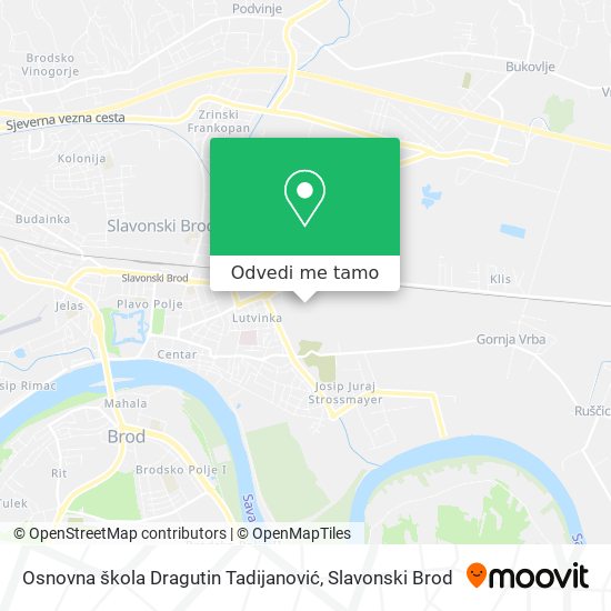 Karta Osnovna škola Dragutin Tadijanović