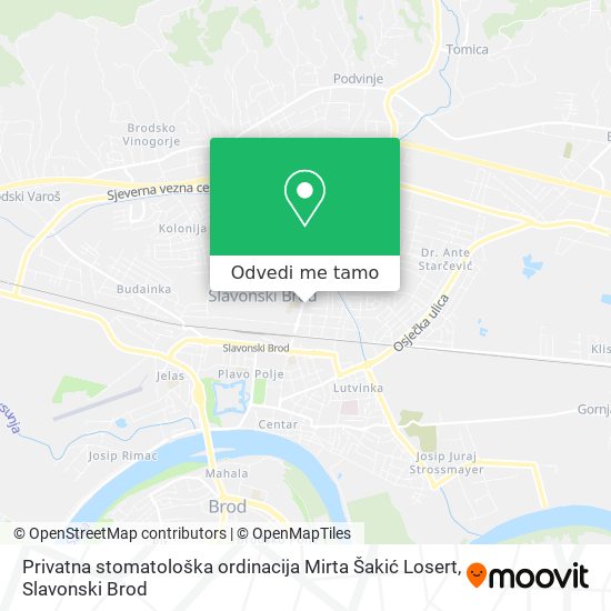 Karta Privatna stomatološka ordinacija Mirta Šakić Losert
