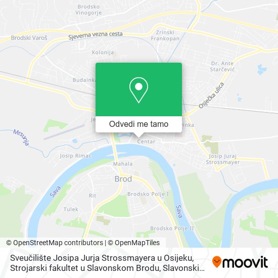 Karta Sveučilište Josipa Jurja Strossmayera u Osijeku, Strojarski fakultet u Slavonskom Brodu