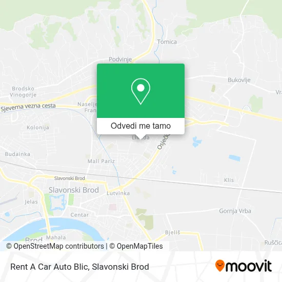 Karta Rent A Car Auto Blic