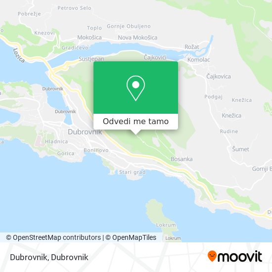 Karta Dubrovnik