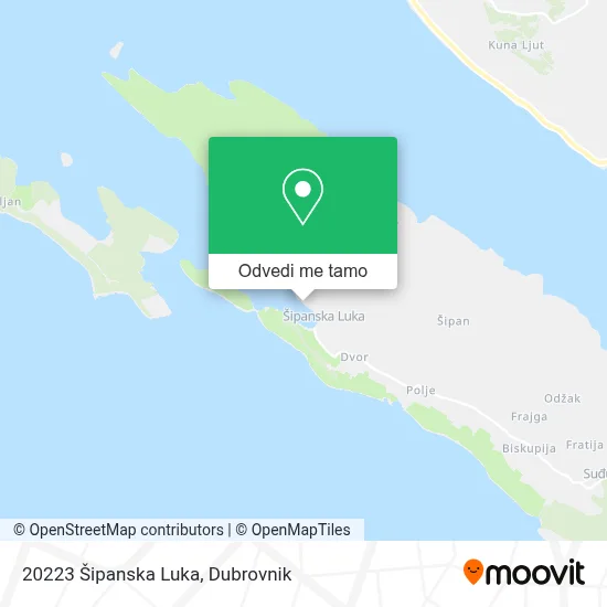 Karta 20223 Šipanska Luka