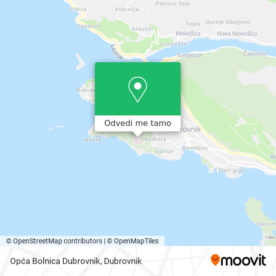 Karta Opća Bolnica Dubrovnik