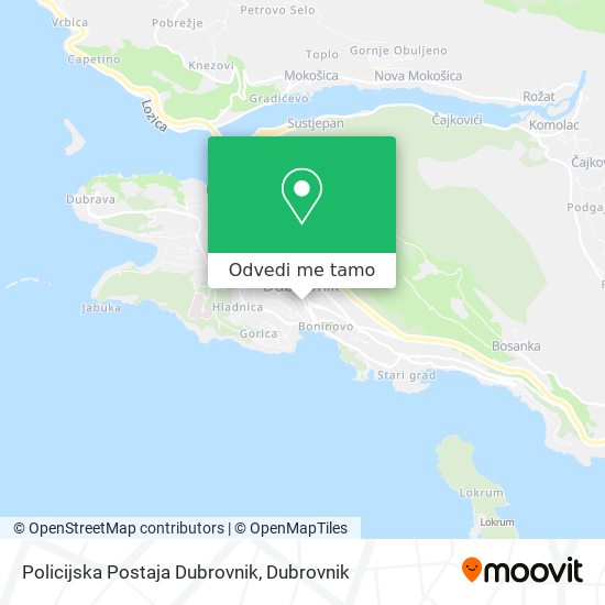 Karta Policijska Postaja Dubrovnik