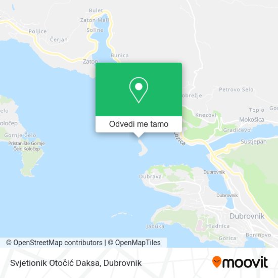 Karta Svjetionik Otočić Daksa