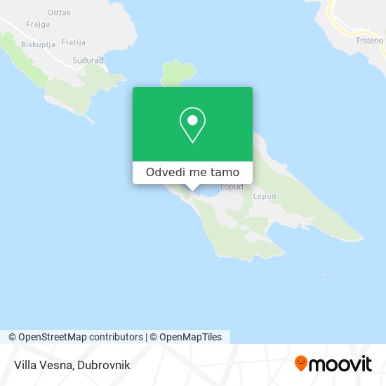 Karta Villa Vesna