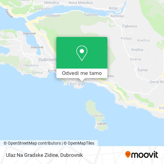 Karta Ulaz Na Gradske Zidine