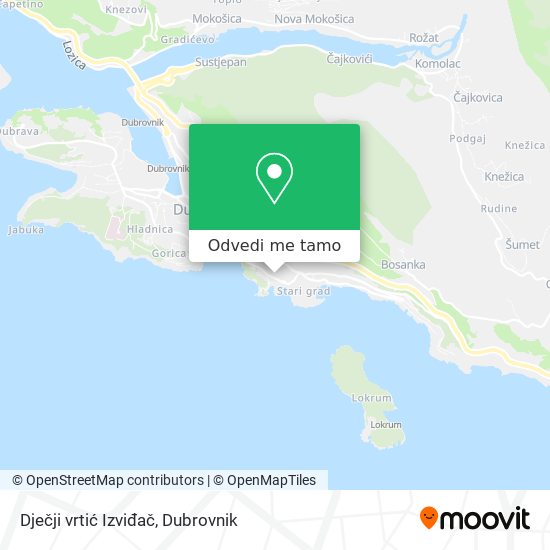 Karta Dječji vrtić Izviđač