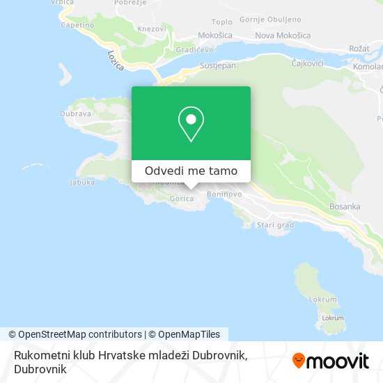 Karta Rukometni klub Hrvatske mladeži Dubrovnik