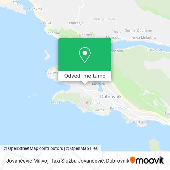 Karta Jovančević Milivoj, Taxi Služba Jovančević