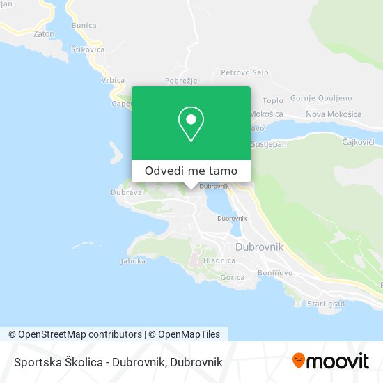 Karta Sportska Školica - Dubrovnik